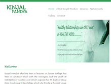 Tablet Screenshot of kinjalpandya.com